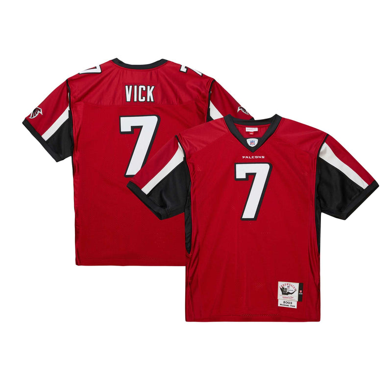 Atlanta Falcons 2003 Michael Vick Mitchell & Ness Red Authentic Throwback Retired Player Jersey