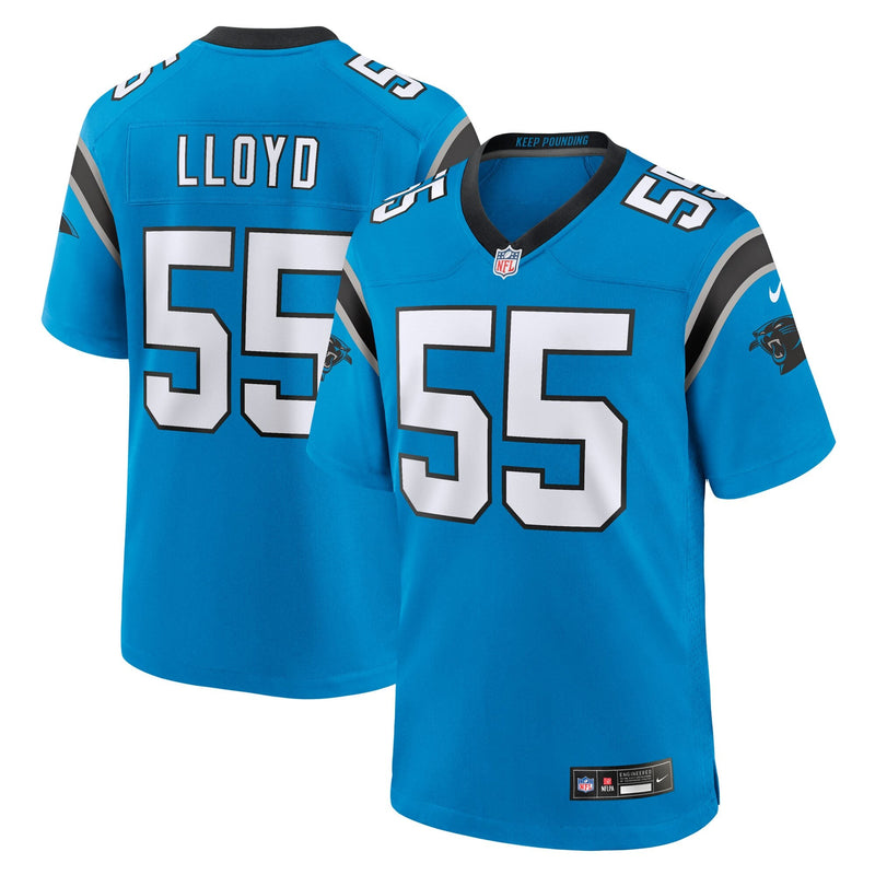 Carolina Panthers Devin Lloyd Blue jersey – view 1