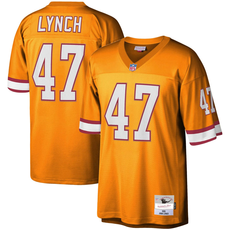 Tampa Bay Buccaneers John Lynch Mitchell & Ness Orange Big & Tall 1995 Legacy Retired Player Jersey