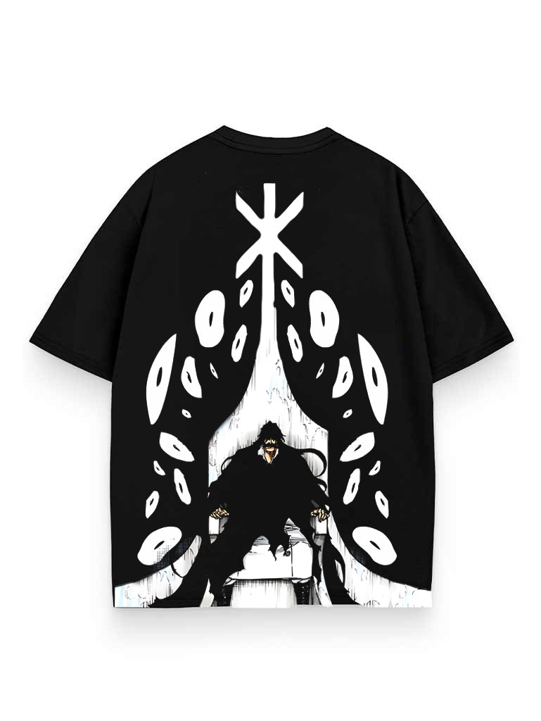 Black t-shirt with Yhwach Bleach All Seeing King graphic – photo 1