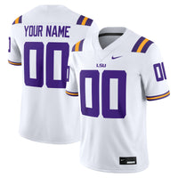 LSU Tigers Nike White Custom Game Jersey - White