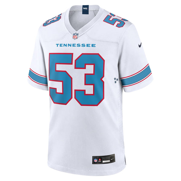 Tennessee Titans Anthony Hill Jr. Nike White Game Jersey