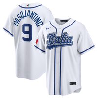 Italy Baseball Vinnie Pasquantino Nike White 2026 World Baseball Classic Home Stadium Jersey