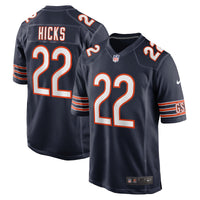 Chicago Bears Elijah Hicks Nike Navy Team Game Jersey