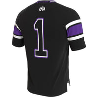 North Alabama Lions GameDay Greats Lightweight Collegiate Football Blackout Fashion Jersey - Black
