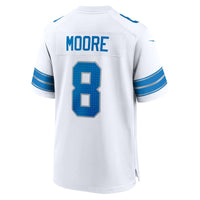 Detroit Lions Derrick Moore White jersey – view 3