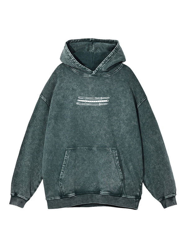 Washed green hoodie with Roronoa Zoro One Piece Nothing Happened graphic – photo 2