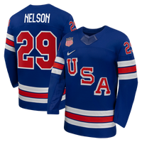 US Hockey Brock Nelson Nike Royal 2026 Home Replica Jersey