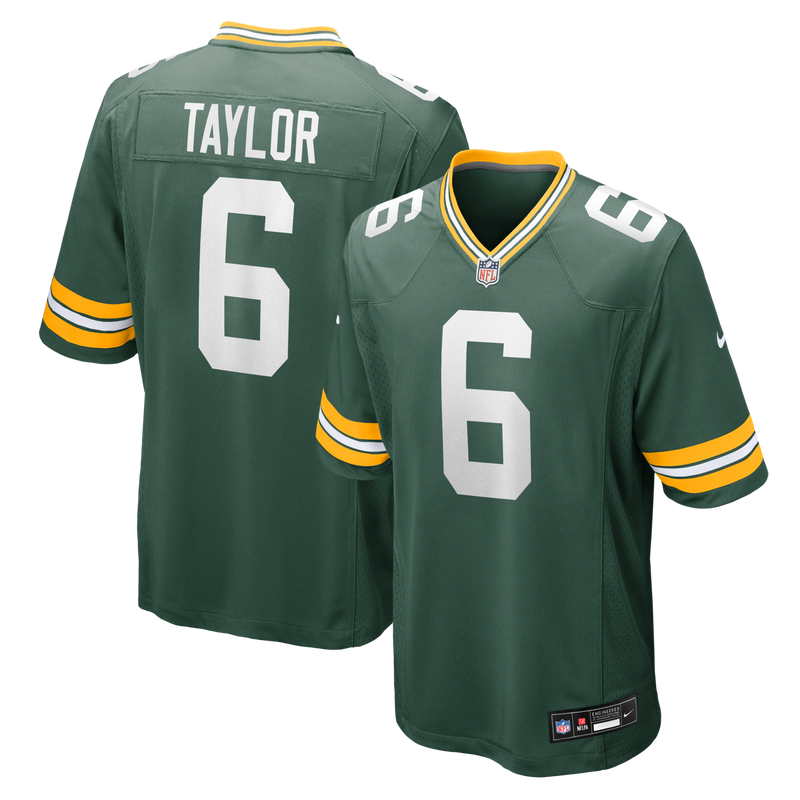 Green Bay Packers Tyrod Taylor Green jersey – view 1