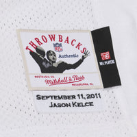 Philadelphia Eagles Jason Kelce Mitchell & Ness White 2011 Authentic Throwback Jersey