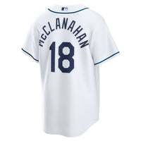 Tampa Bay Rays Shane McClanahan White jersey – view 4