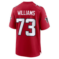 Atlanta Falcons Cameron Williams Nike Red Team Game Jersey