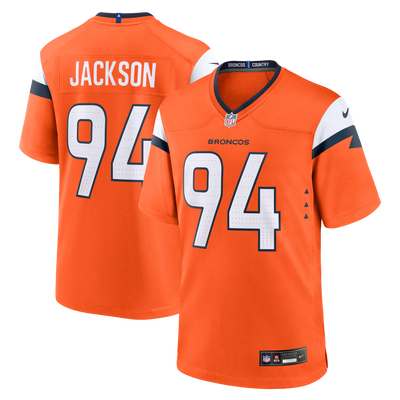 Denver Broncos Jordan Jackson Nike Orange Team Game Jersey