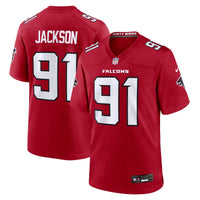 Atlanta Falcons Drake Jackson Red jersey – view 1