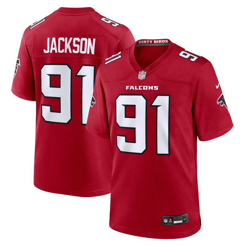 Atlanta Falcons Drake Jackson Red jersey – view 1