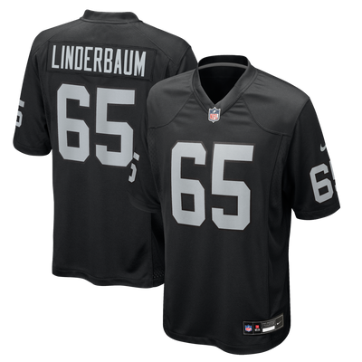 Las Vegas Raiders Tyler Linderbaum Nike Black Team Game Jersey