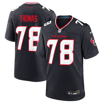 Houston Texans Nathan Thomas Nike Navy Team Game Jersey