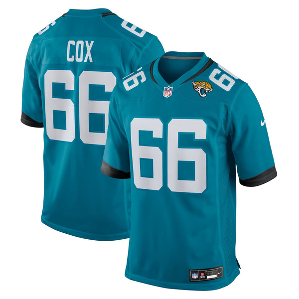Jacksonville Jaguars Eli Cox Nike Teal Team Game Jersey
