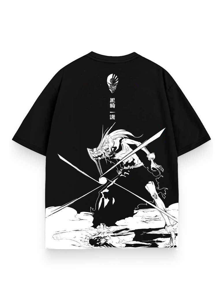 Black t-shirt with Ichigo Kurosaki Bleach Awakened Hollow graphic – photo 1