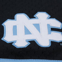 North Carolina Tar Heels Mitchell & Ness On The Clock Full-Button Fashion Jersey - Black