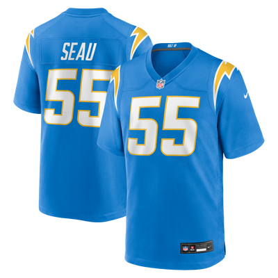Los Angeles Chargers Junior Seau Nike Powder Blue Game Retired Player Jersey