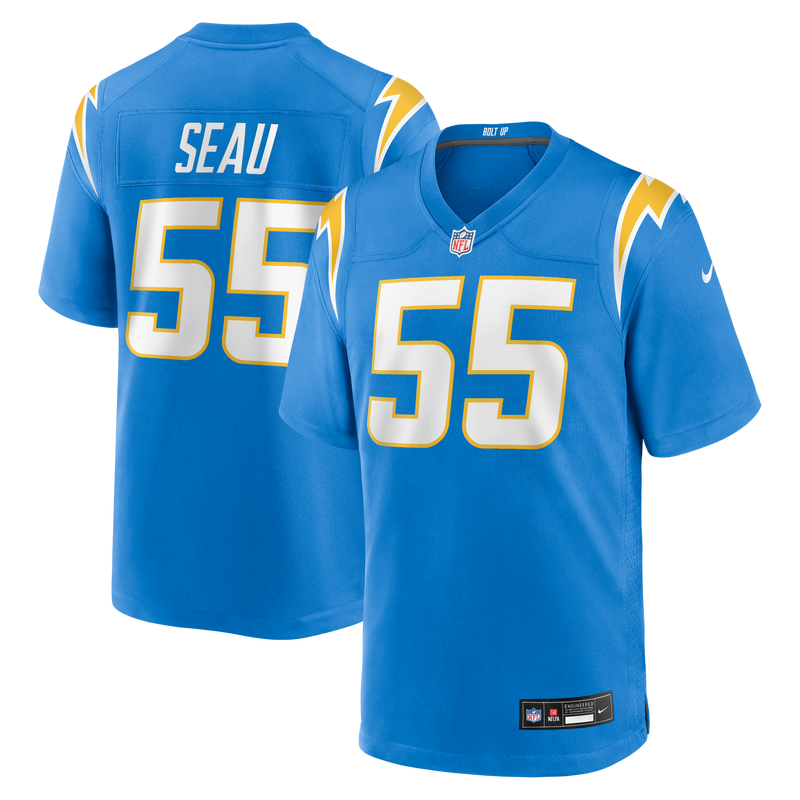 Los Angeles Chargers Junior Seau Nike Powder Blue Game Retired Player Jersey