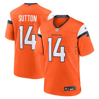 Denver Broncos Courtland Sutton Nike Orange Mile High Collection Game Jersey