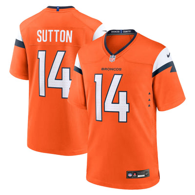 Denver Broncos Courtland Sutton Nike Orange Mile High Collection Game Jersey