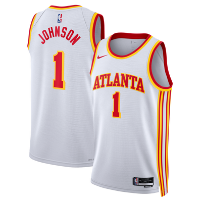 Atlanta Hawks Nike Association Edition Swingman Jersey - White - Jalen Johnson -