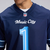 Tennessee Titans Cameron Ward Nike Navy 2026 Rivalries Collection Game Jersey