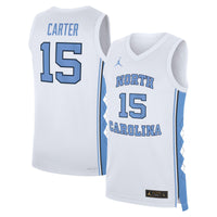 Vince Carter North Carolina Tar Heels Jordan Brand Replica Basketball Jersey - White