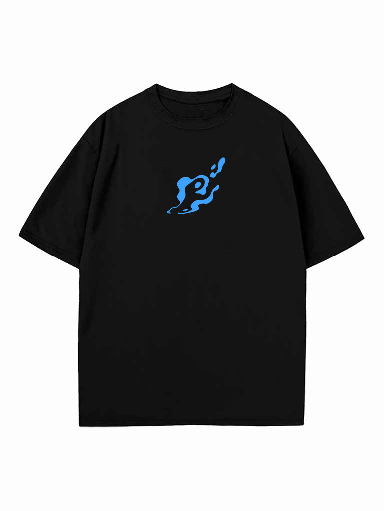 Black t-shirt with Giyu Tomioka Demon Slayer Water Breathing graphic – photo 2