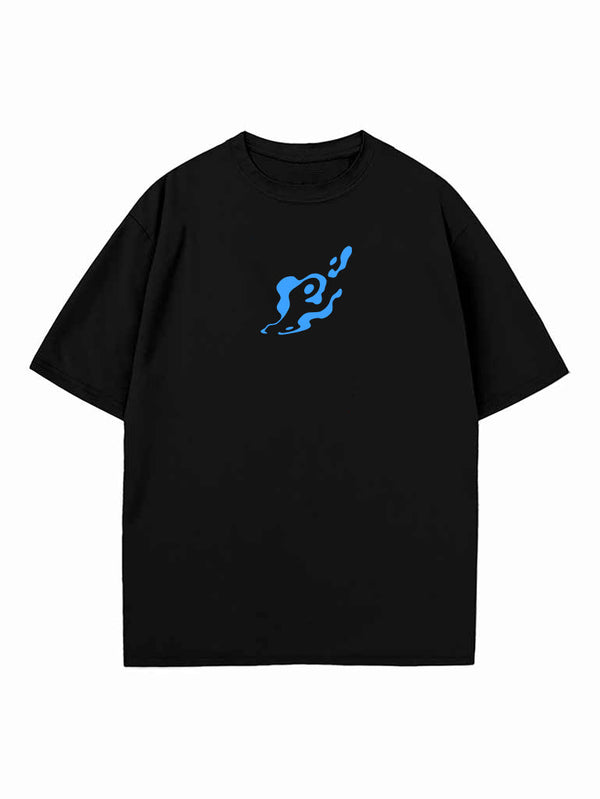 Black t-shirt with Giyu Tomioka Demon Slayer Water Breathing graphic – photo 2
