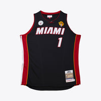 Miami Heat Mitchell & Ness Chris Bosh 2012 Road Finals Authentic Jersey - Black