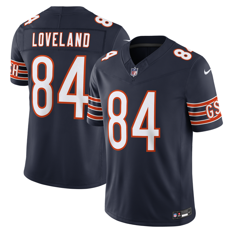 Chicago Bears Colston Loveland Nike Navy Team Vapor F.U.S.E. Printed Limited Jersey