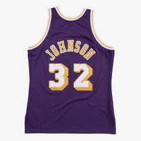 Los Angeles Lakers Mitchell & Ness Magic Johnson 1984 Authentic Road Jersey - Purple