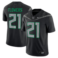 Aaron Flowers Oregon Ducks Nike Home Game Jersey - Black