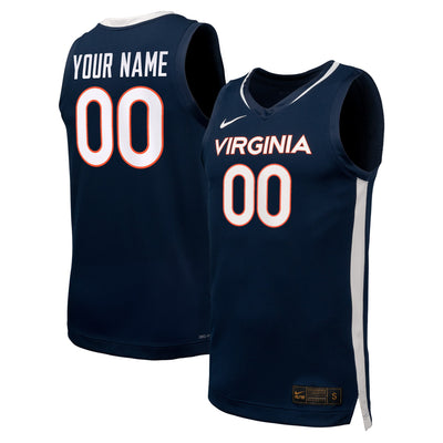 Virginia Cavaliers Nike Basketball Custom Replica Jersey - Navy