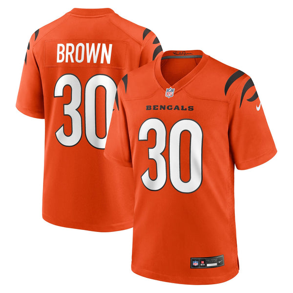 Cincinnati Bengals Chase Brown Nike Orange Alternate Game Jersey