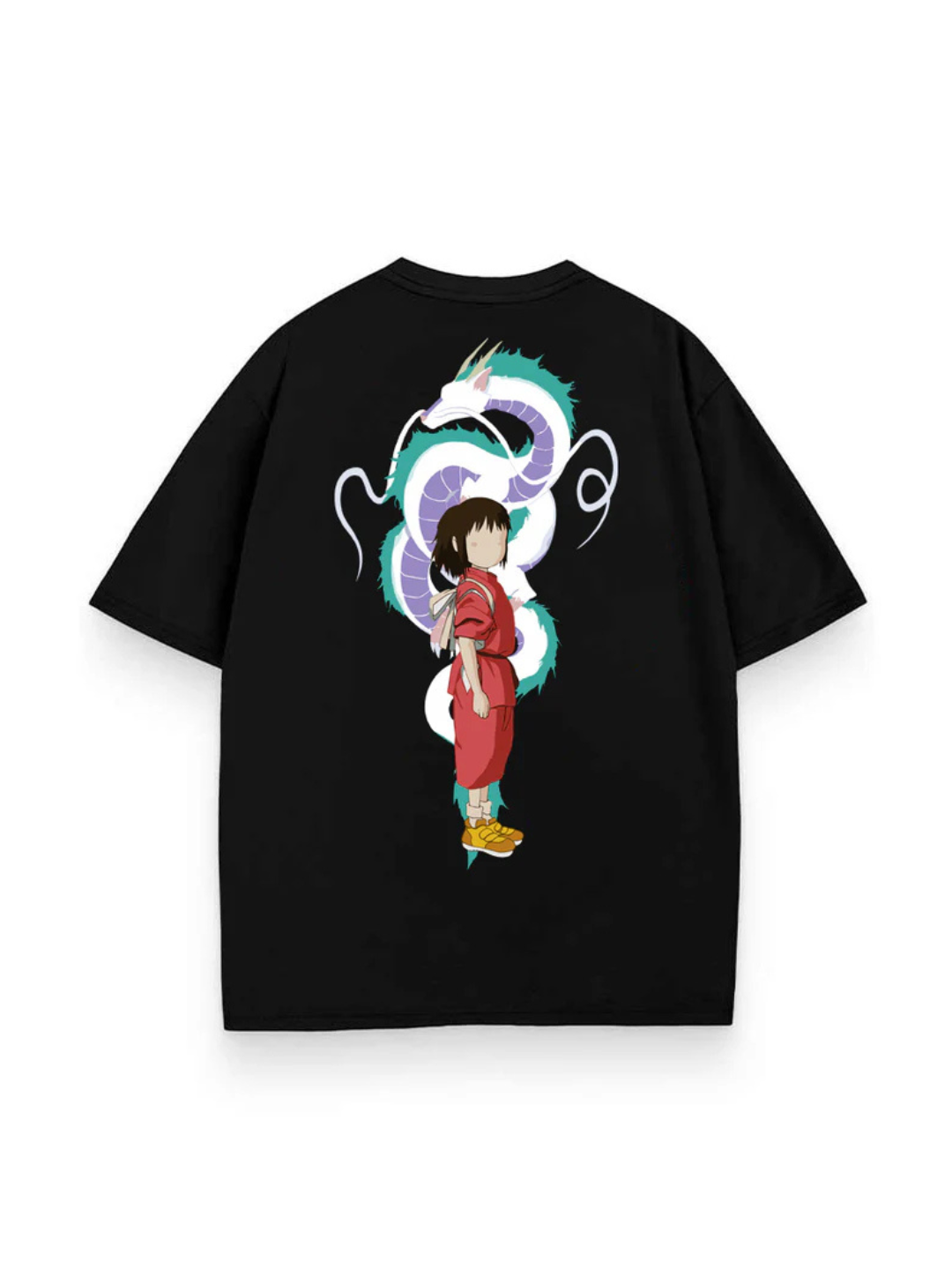 Black t-shirt with Chihiro Ogino Spirited Away Dream graphic – photo 1