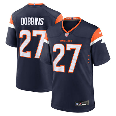 Denver Broncos J.K. Dobbins Nike Navy Alternate Game Jersey