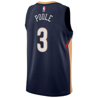 New Orleans Pelicans Nike Icon Edition Swingman Jersey - Navy - Jordan Poole -