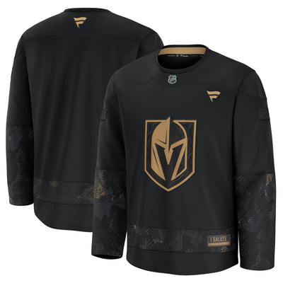 Vegas Golden Knights Fanatics Black 2024 Military Appreciation Practice Jersey