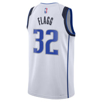 Dallas Mavericks Nike Association Edition Swingman Jersey NBA 2025 First Round Draft Pick - White - Cooper Flagg -