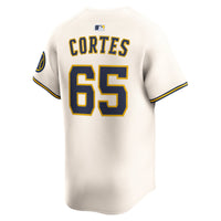 Milwaukee Brewers Nestor Cortes Nike Cream Home Limited Player Jersey