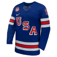 USA Hockey Jack Eichel Nike Royal 2026 Home Replica Jersey