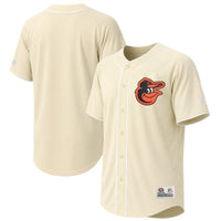 Baltimore Orioles Stitches Cream Fashion Jersey