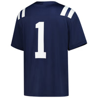 #1 Ole Miss Rebels Nike Untouchable Football Jersey – Navy