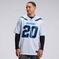 Detroit Lions Barry Sanders Nike Silver 2026 Rivalries Collection Game Jersey