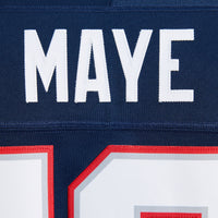 New England Patriots Drake Maye Nike Navy Team Vapor F.U.S.E. Printed Limited Jersey